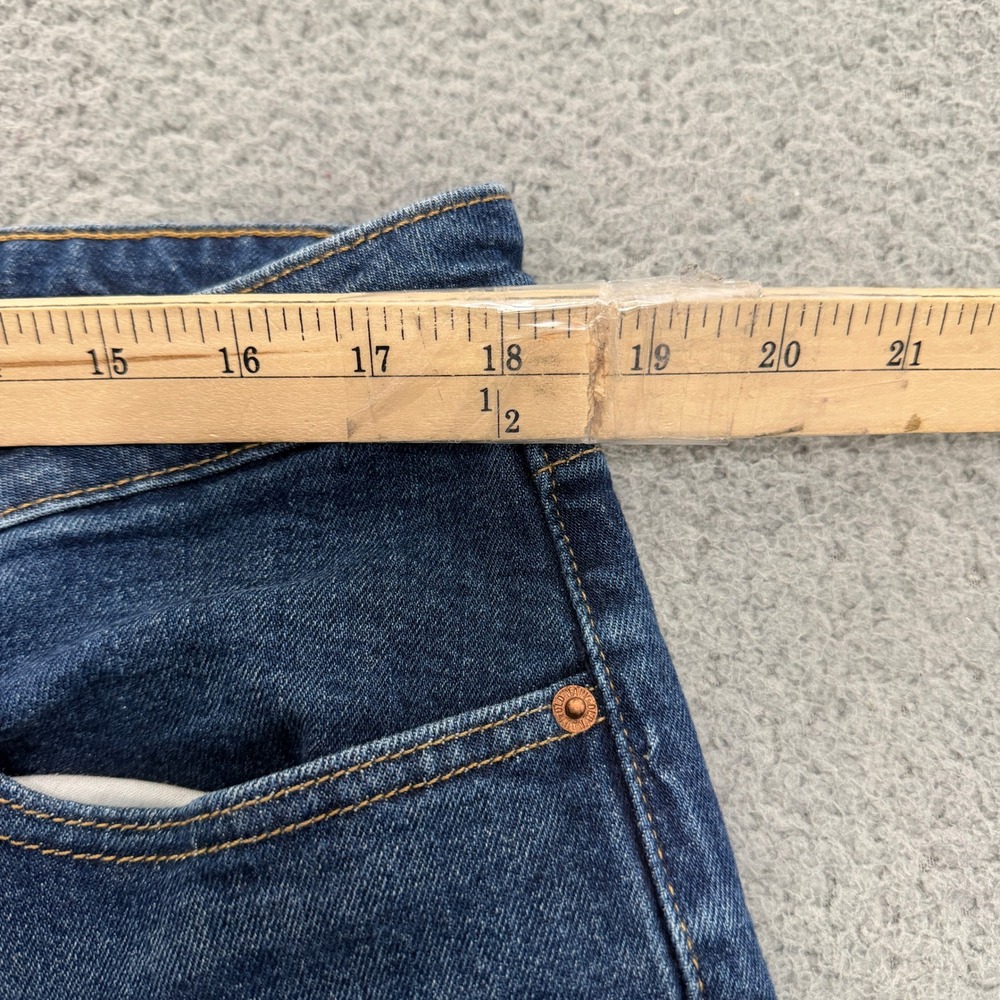 Old Navy OG Loose High Rise Straight Leg Blue Jeans Womens 16 Tall Medium Wash - Picture 6 of 12